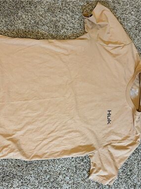 Huk Men’s Short Sleeve Tee - Peach/Tan